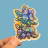 Strange Blueberries Holographic Sticker