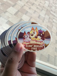 Camp Heeler Portrait (sticker)