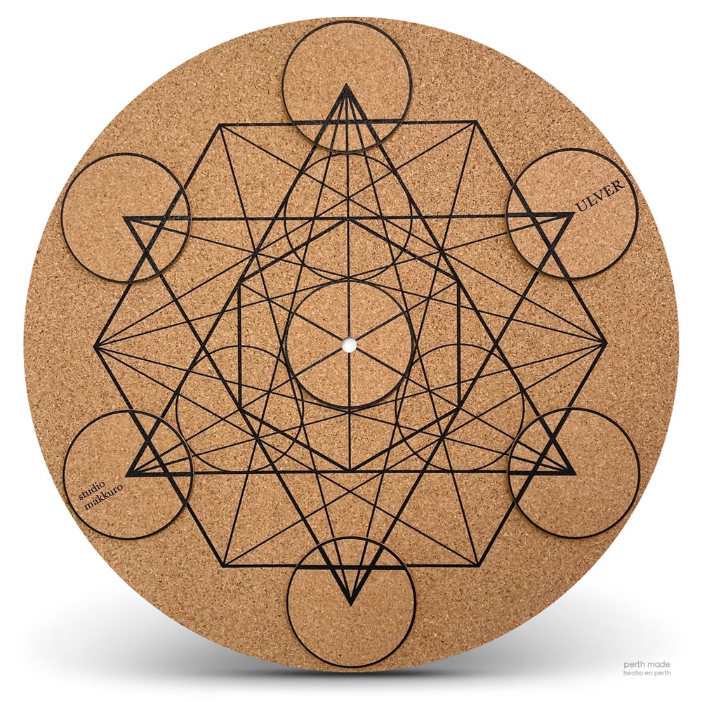 Image of ULVER. Metatron's Cube - official decoupled cork vinyl mat