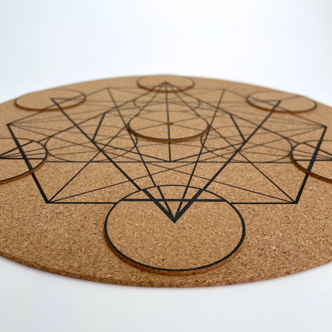 Image of ULVER. Metatron's Cube - official decoupled cork vinyl mat