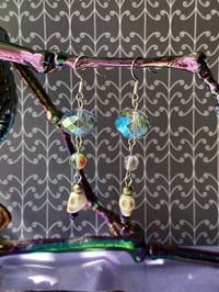 Image 1 of Spooky Shimmer Dangle Earrings