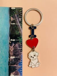 I ❤️ Maltese Keychain —FREE SHIPPING 
