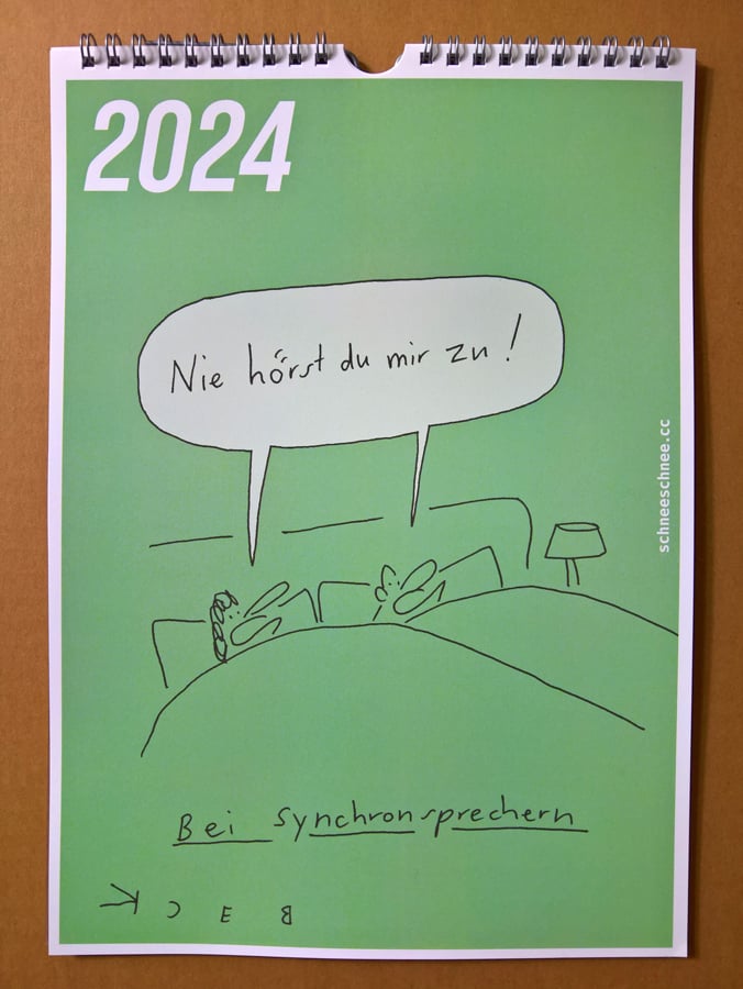 Image of Cartoon-Kalender 2024 SE (Nachschub)