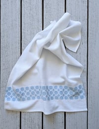 Image 3 of Handwoven Organic Cotton Linen Tea Towel Coastal #3