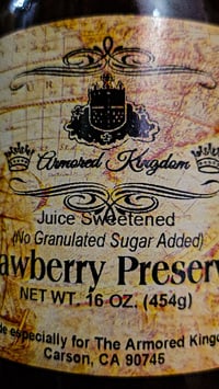 Image 3 of 👑The Armored Kingdom Strawberry Jam Preserves 16oz Rich Flavor & Perfect for Spreads & Toasts🍓