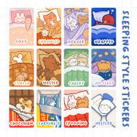 Image 1 of STICKERS - SLEEPING STYLE