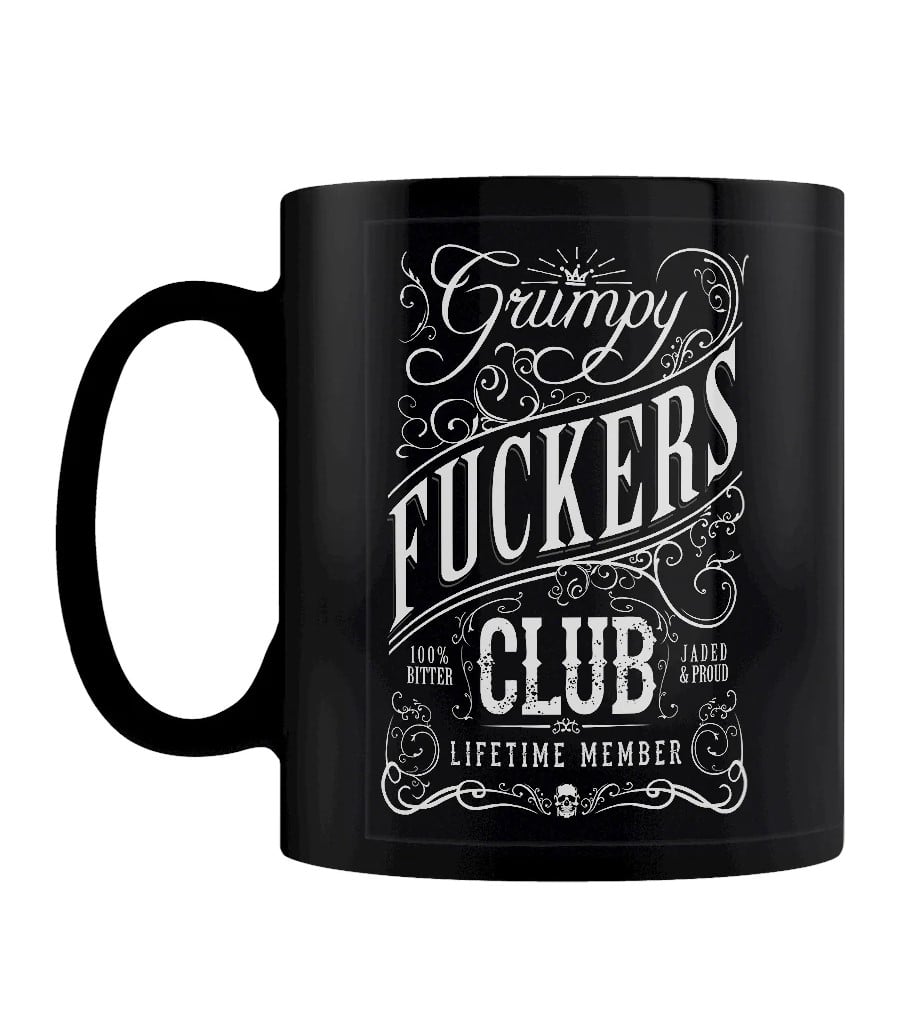 Image of Grumpy Fuckers Club Life Time Member Black Mug