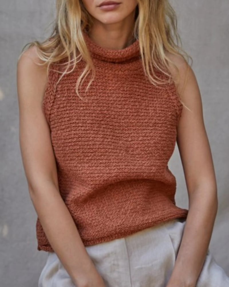 Image of Spicy caramel Chunky Cowl neck.