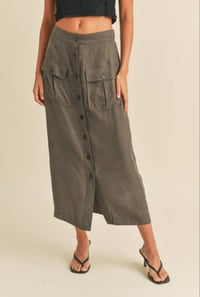 Image 1 of Get it girl midi cargo skirt