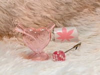 Image 2 of 2.5"Mini Pink Heart Bubbler Thick Glass Water Pipe