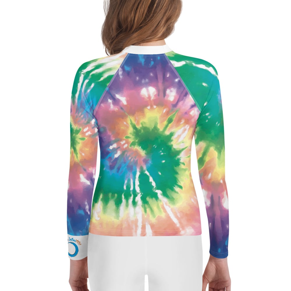 Image of Tee shirt unisexe enfants/ado Tie and dye Live Infinitly