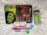 Image 2 of  Small Rasta Rolling Tray Set   Smoke Accessories  