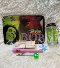 Image 5 of  Small Rasta Rolling Tray Set   Smoke Accessories  