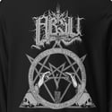 ABSU - NEVER BLOW OUT THE EASTERN CANDLE - HOODED LONG SLEEVE T-SHIRT - BLACK