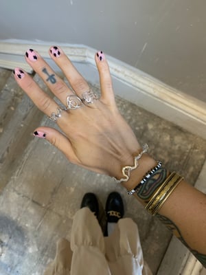 Image of ‘Closer’ sterling silver bangle