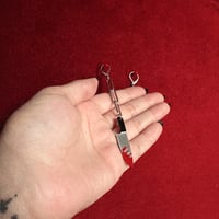 Image 2 of Knife Chain Earrings