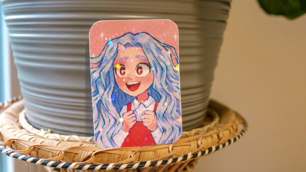 Image of Eri MHA Waterproof Holographic Sticker