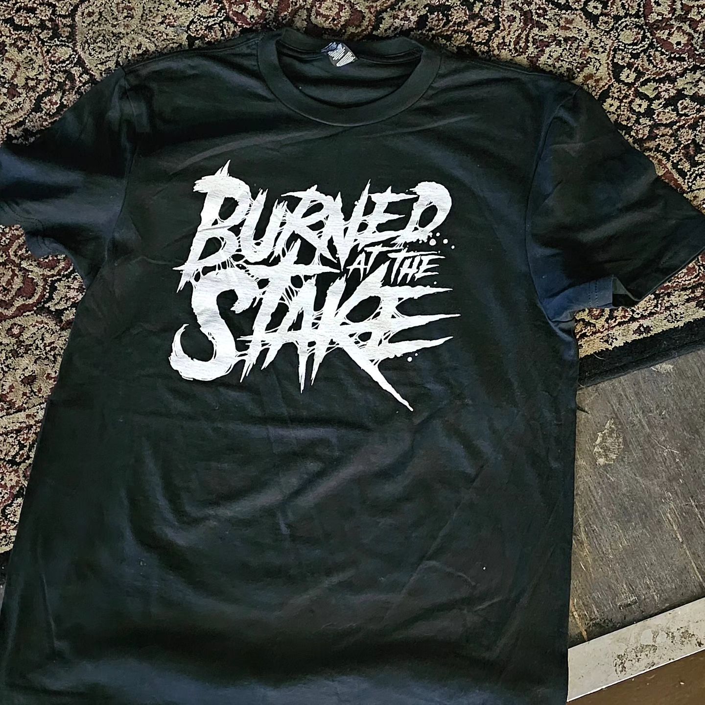 Image of Burned at the Stake - logo tee