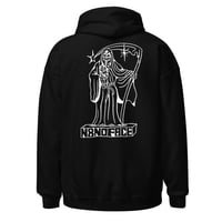 Image 3 of La Muerte by Jacobo Amador Unisex Pullover Hoodie (Front/ back design) (+ more colors)