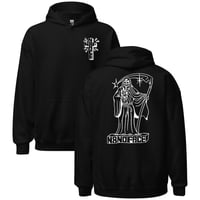 Image 1 of La Muerte by Jacobo Amador Unisex Pullover Hoodie (Front/ back design) (+ more colors)