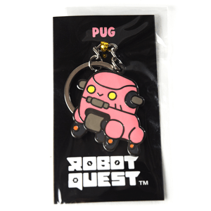 Image of Pug Robot Quest Keychain