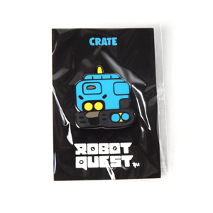Image of Crate Robot Quest Lapel Pin