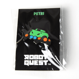 Image of Petri Robot Quest Lapel Pin