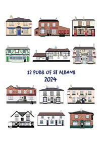 Image 1 of "12 Pubs of St Albans" 2024 Calendar