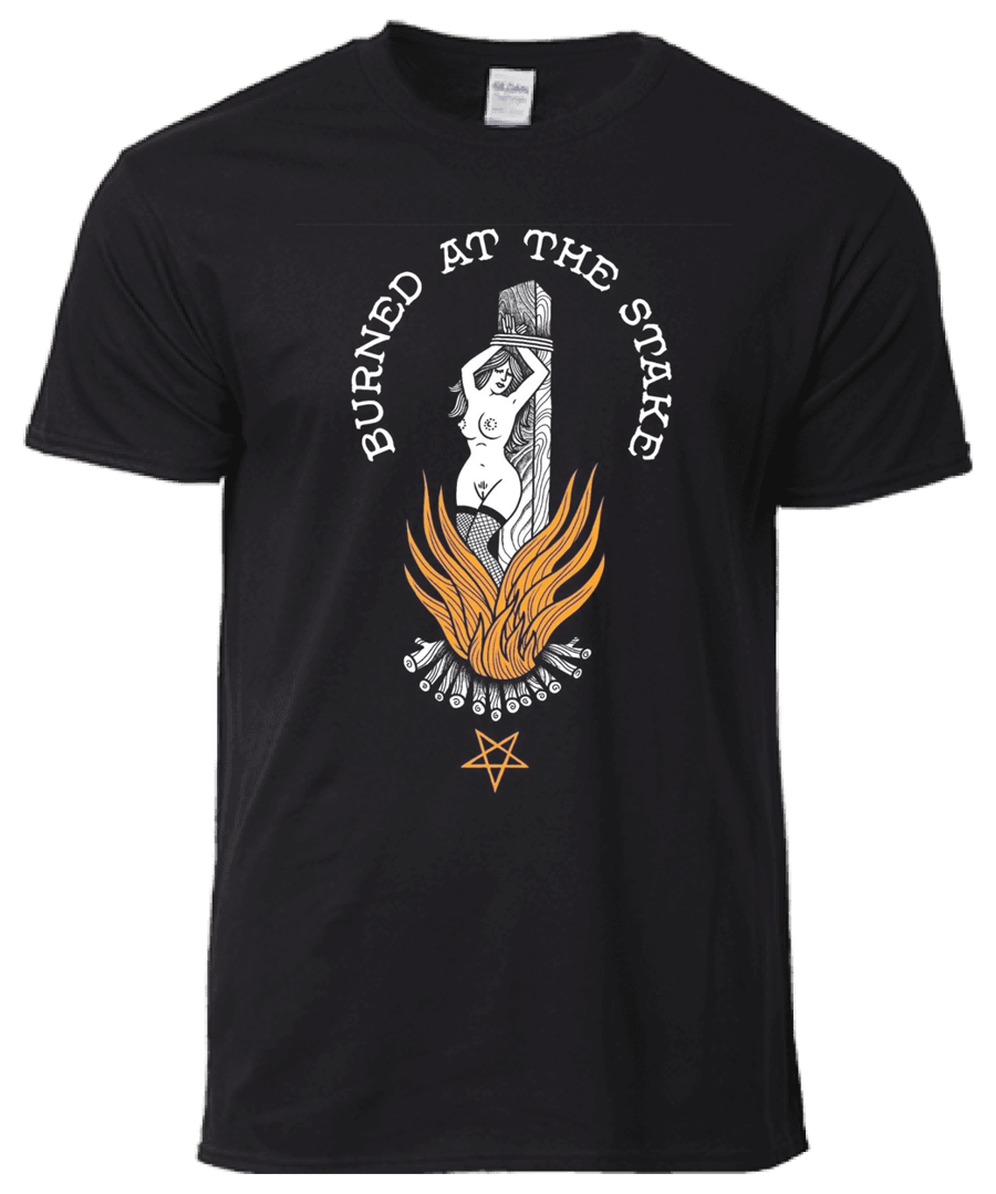 Image of Burned at the Stake - Burning Witch tee