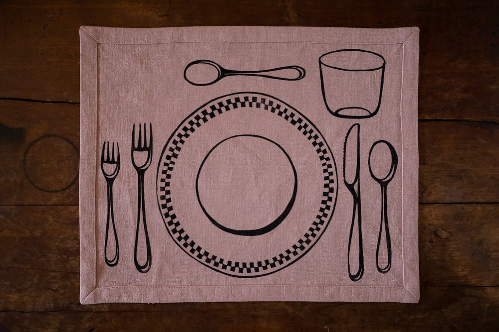 Image of Placemat - Dusty Rose