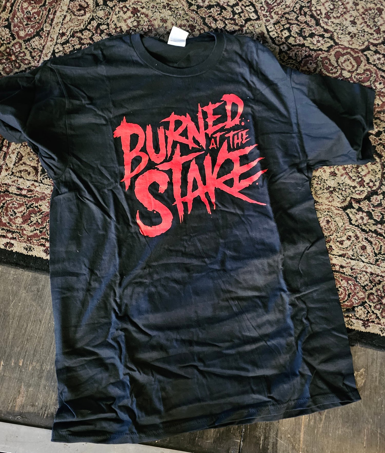 Image of Burned at the Stake - Original logo tee