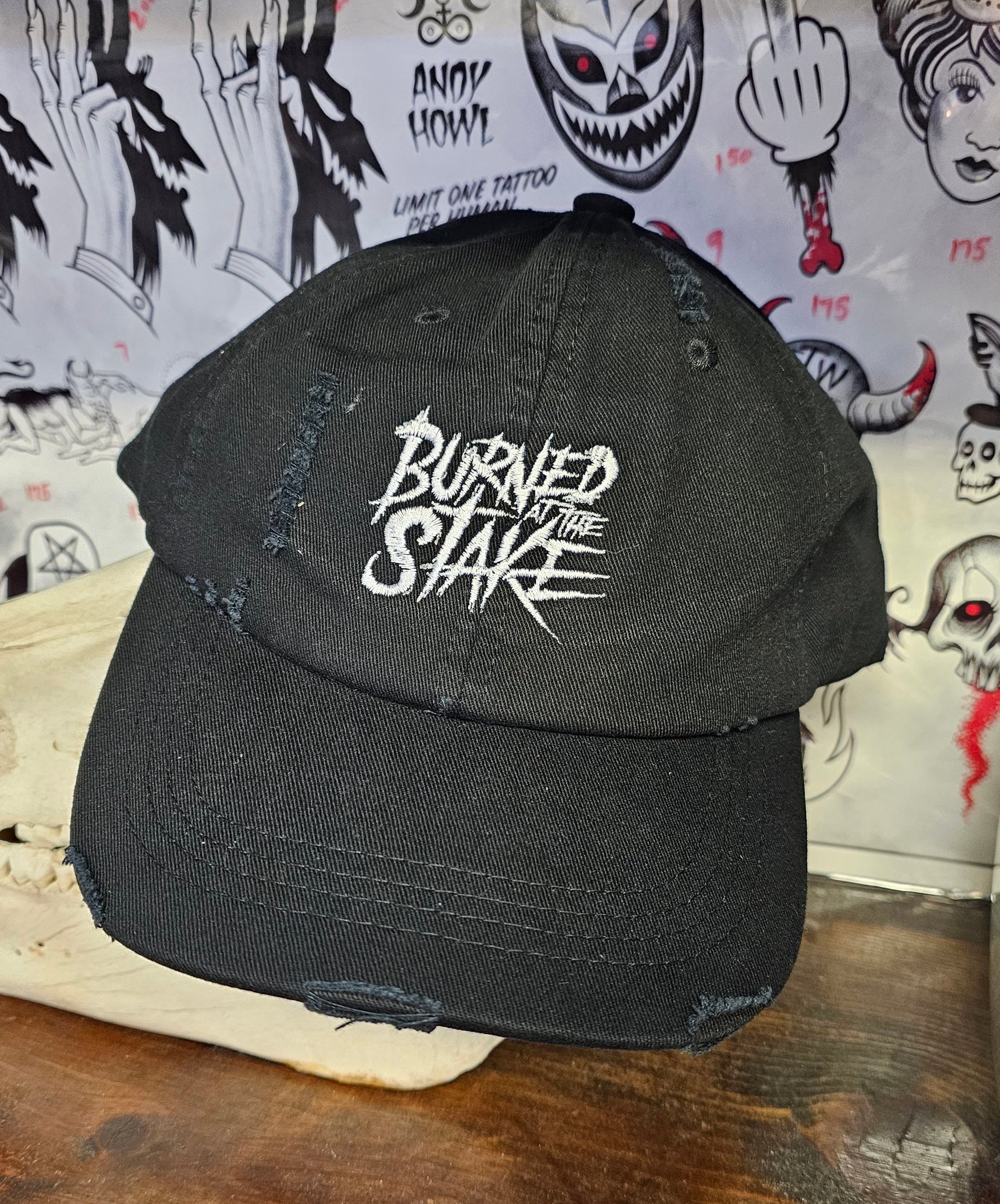 Image of Burned at the Stake - Embroidered cap