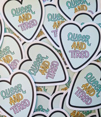 Queer and Tired sticker