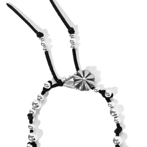 Image of ARMO - Western Suede Bracelet (Silver)