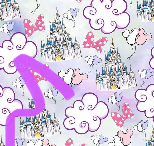 Image of Disney Castles and Clouds Leggings/Cycling Short 