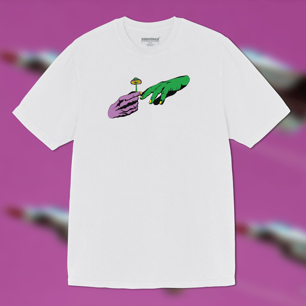 Image of "TAKE A TRIP" Oversized tee - White
