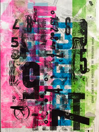 Image 1 of Hybrid Letterpress poster, one-off