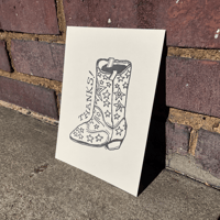 Image 1 of Thanks! Boot Card