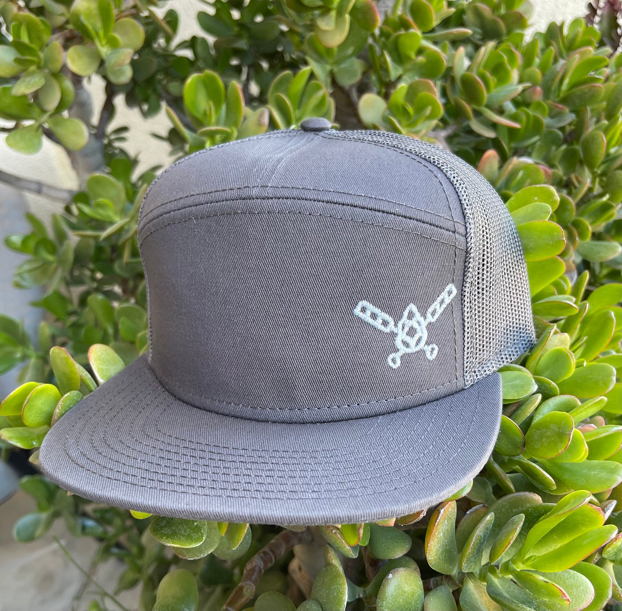 Image of Grey Flatbill SnapBack CBL Simple logo