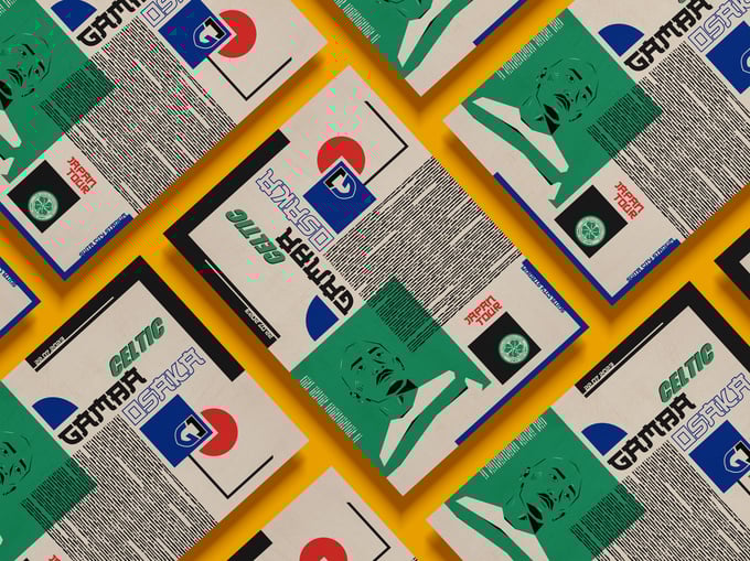 Image of Gamba Osaka vs Celtic Match Poster - Japan Tour 2023