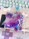 Needy Girl Overdose - 3.5” Holographic Glitter Acrylic Charm