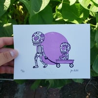 Image 1 of Wagon Ride Limited Edition Gocco Screenprint 