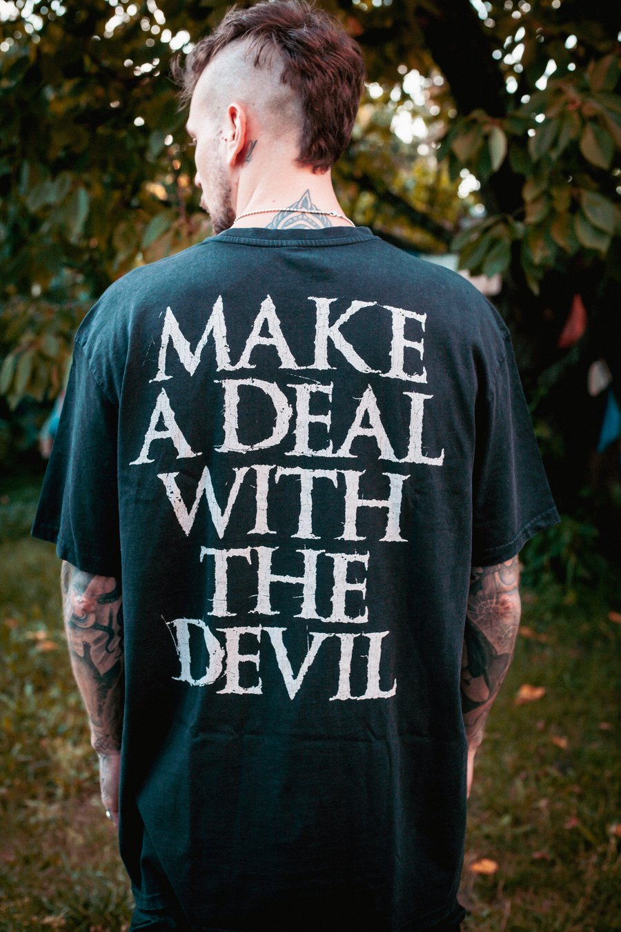 Image of WASHED OUT MAKE A DEAL WITH THE DEVIL SHIRT