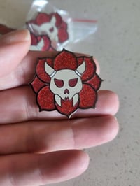 Image 3 of Cadmium Skull Enamel Pin