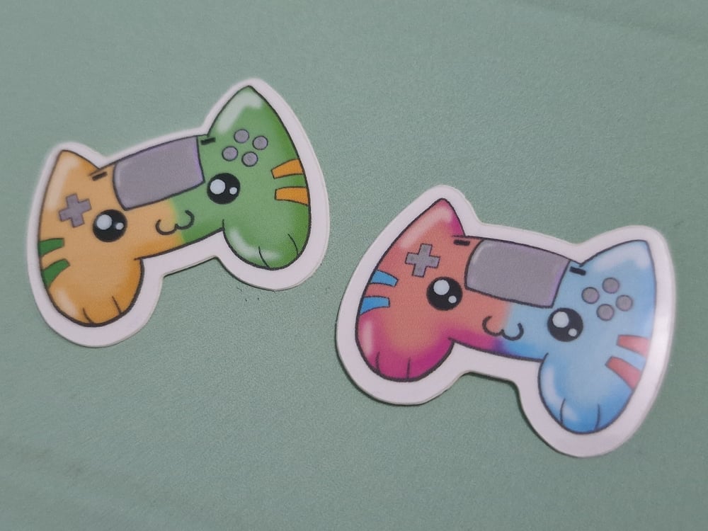 Image of Neko Game Controller Sticker