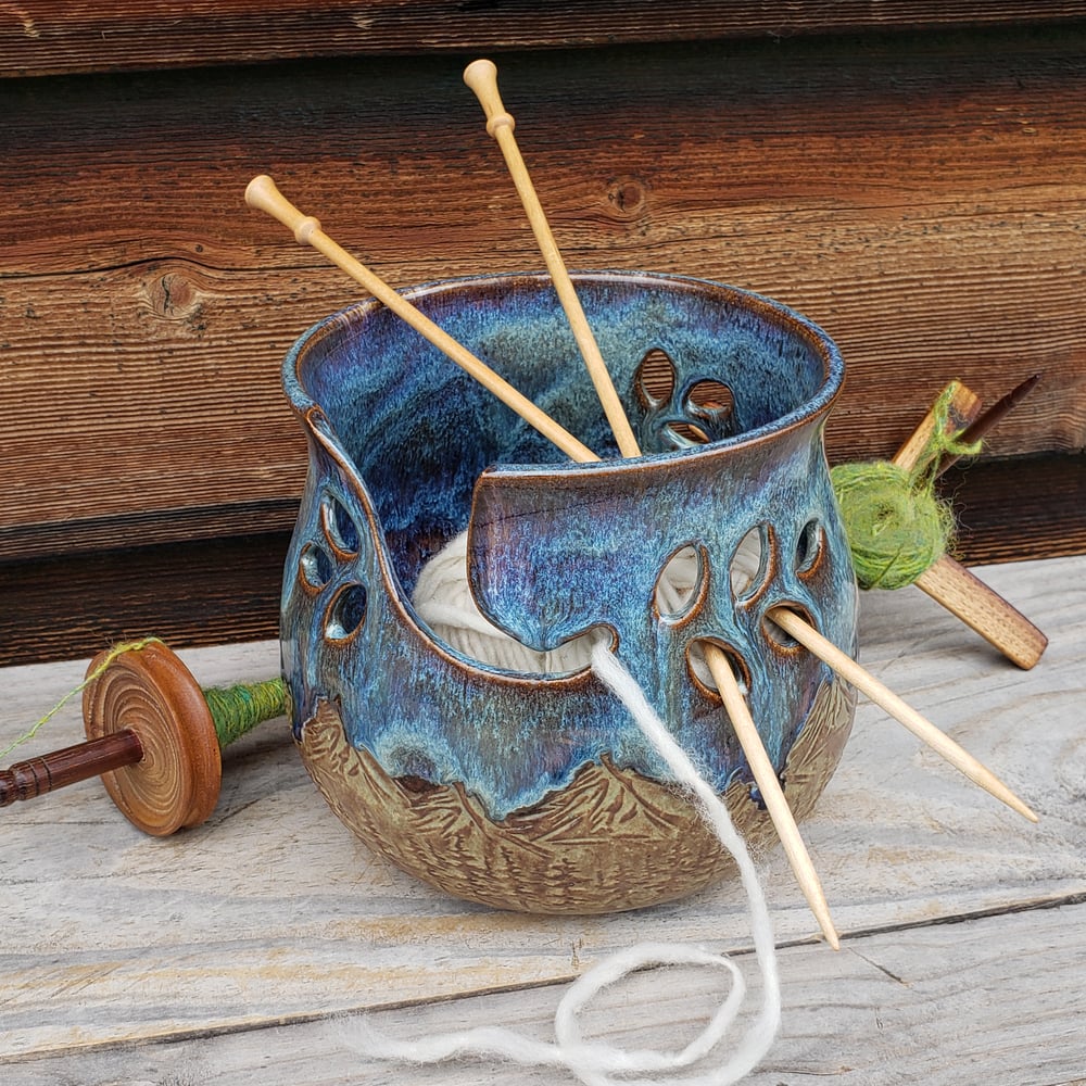 Image of Yarn Bowl for Your Wool - Nestled in the Forest 092023