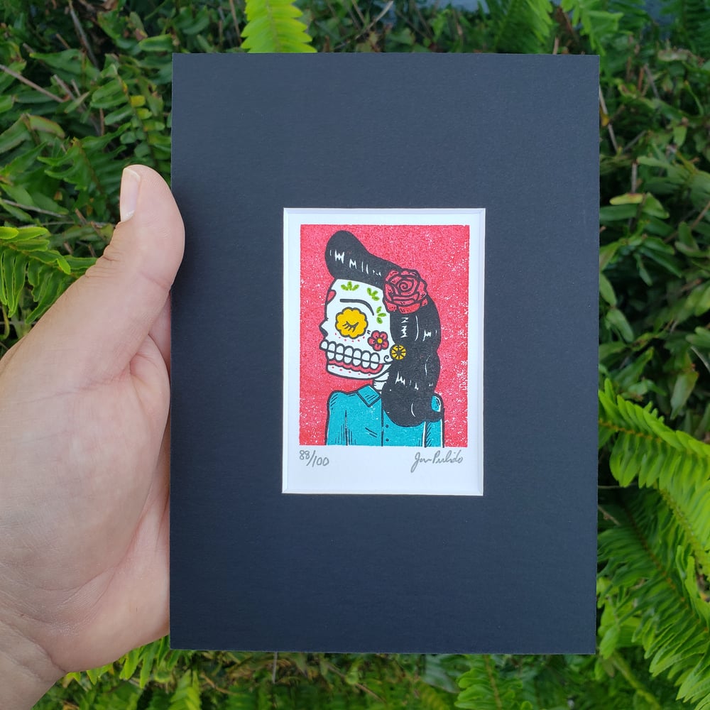 La Pachuca Limited Edition Gocco Screenprint ACEO 