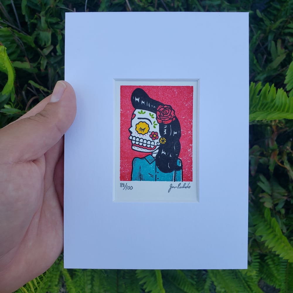 La Pachuca Limited Edition Gocco Screenprint ACEO 