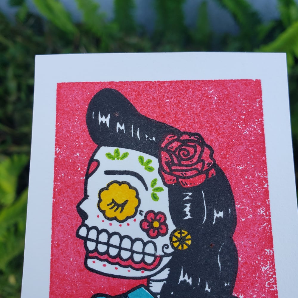 La Pachuca Limited Edition Gocco Screenprint ACEO 