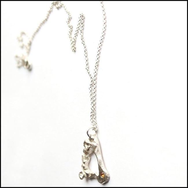 Textured Triangle Pendant